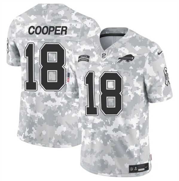 Mens Buffalo Bills #18 Amari Cooper 2024 F.U.S.E. Arctic Camo Salute to Service Limited Stitched Jersey Dzhi